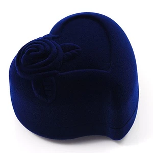 Caja de regalo corazón azul oscuro - Imagen 1 de 2