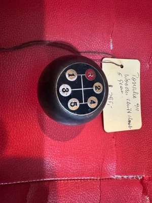 Perilla de cambio de 5 marchas de madera original Porsche 356 / 911/912 vintage Foto 1 de 4