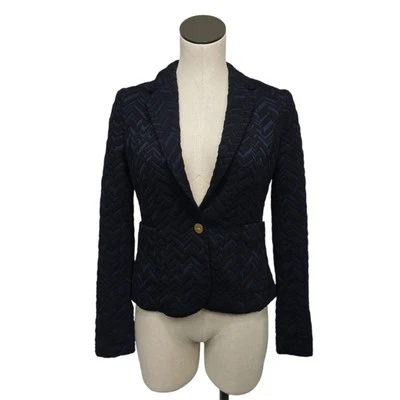 Куртка блейзер CARTONNIER Anthropologie размер 2 текстурированная с поднятым шевроном - Изображение 1 из 4