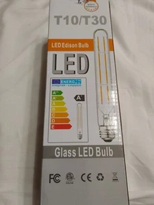 4-Pack T10/T30 Glass LED Edison Bulbs 8.9 " Dimmable 3000K- E26/E27 Base 4W - Picture 1 of 1