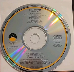 Linda Ronstadt - Greatest Hits CD - Asylum 106-2 **CD ONLY** NO CASE OR ARTWORK - Foto 1 di 1