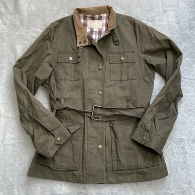 Banana Republic Jacket Large Womens Utility Field Adventure Belted Olive Green - Image 1 of 4
