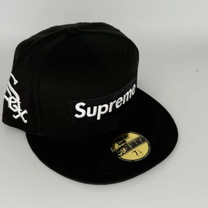 Supreme Black Chicago Chi White Sox New Era Fitted Hat Cap Hype MLB - Bild 1 von 21