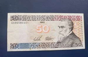 BILLETE LITUANIA 10 LITU 1993 EN MUY BUEN ESTADO ENVÍO COMBINADO GRATUITO - Imagen 1 de 4
