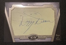 2020 Topps Tier One DIZZY DEAN AUTO 1/1 Cut Signature Autograph Legends SP SSP