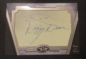 2020 Topps Tier One DIZZY DEAN AUTO 1/1 Cut Signature Autograph Legends SP SSP