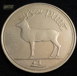 Gutse Irlande, 1 Tache ( 1 Pound ) 1990, Cerf Rouge, EBC - Picture 1 of 2