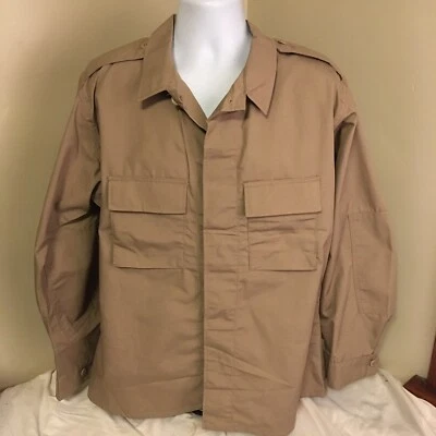 Propper Public Safety Mens Shirt Ripstop Desert Tan Khaki Large Long NWOT FS! - Image 1 of 4
