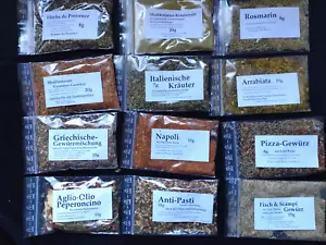 12 x Gewürze Geschenk Set 14 / Mediterran 158g 1kg € 50,32 Starter Set - Bild 1 von 1