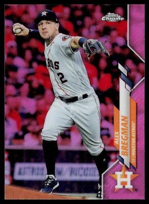 2020 Topps Chrome - Alex Bregman #102 Pink Refractor Astros - Image 1 of 2