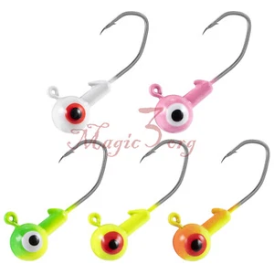 20PCS Fishing Jig Heads Crappie Lures Panfish Rig Hooks Bass Crappie Bluegill - Picture 1 of 13