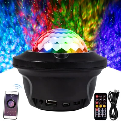 Bluetooth Speaker RGB LED Stage Light Strobe Disco Party DJ Ball Lamp W/ Remote