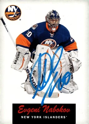 Evgeni Nabokov - Signed 2012-13 O-Pee-Chee Retro Card #308 - New York Islanders - Image 1 of 2