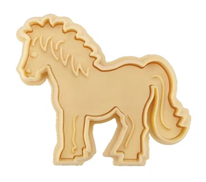 Ausstecher Plätzchenform Keks Präge-Ausstecher mit Auswerfer Pferd  8 cm - Bild 1 von 5