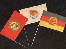 East German DDR SED Lot full Set 5x8" Paper Parade Flags Mint NOS Rare