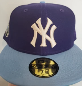 New York Yankees Hat Cap 1977 All Star Game 59Fifty Size 7 3/4 Purple New Era - Picture 1 of 8