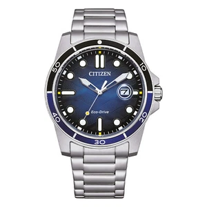 Orologio Citizen Eco Drive Marine Quadrante Blu Acciaio Sportivo Elegante Uomo - Imagen 1 de 4