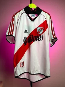 River Plate 2000/01 Heim Trikot Adidas Quilmes Vintage sehr selten Fußballtrikot - Bild 1 von 11