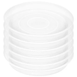 6 Pack Plastic Plant Saucer Water Drip Tray 4 5 6 7 8 9 10 11 12 inch Heavy S... - Picture 1 of 5