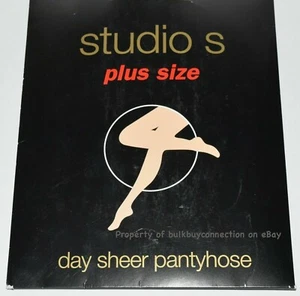 Studio S Plus Size Reinforced Invisible Toe Pantyhose -sizes 1x,3x Burgundy #GC4 - Picture 1 of 3