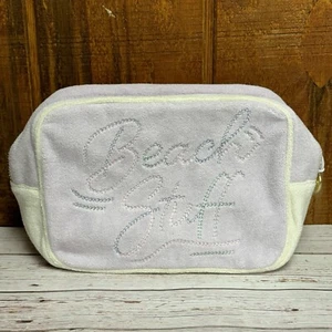 Stoney Clover Lane Embroidered Beach Stuff Large Terry Pouch - Picture 1 of 4