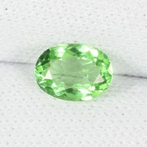 0.49 ct TOP LUSTROUS -  NATURAL TSAVORITE GREEN GARNET  Oval  See Vdo  RC - Picture 1 of 2