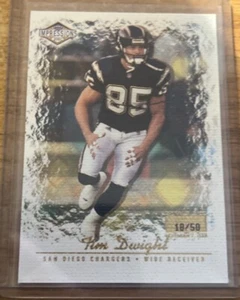 2001 Pacific Impressions Premiere Date Canvas Tim Dwight S/N 18/50 Card #118 - Bild 1 von 4