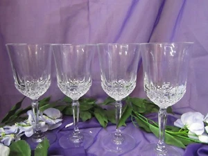 Durand Longchamp clear Crystal Stemware (4) GA-16 - Picture 1 of 5