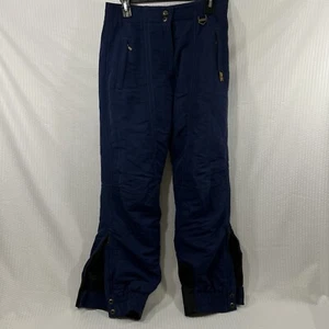 Hard Corps Gore Tex Ski Pants Womens Size 10 Blue 30x31 Ankle Zipper - Picture 1 of 9