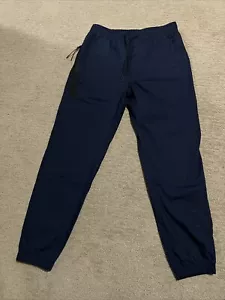 American Eagle Mens Pants Size Small Navy Active Flex Joggers Drawstring Pockets - Picture 1 of 2