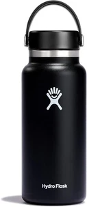 HYDRO FLASK WIDE FLEX CAP Trinkflasche - Schwarz - (946 ml) 32oz - Neu mit Etikett Last One - Bild 1 von 4