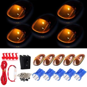5X Amber Roof Running Clearance Light + T10 12V LED + Wiring for Dodge Ram New - Picture 1 of 1
