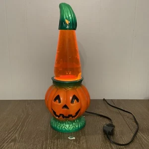 Vintage The Original Lava Lamp PUMPKIN Halloween - Picture 1 of 11