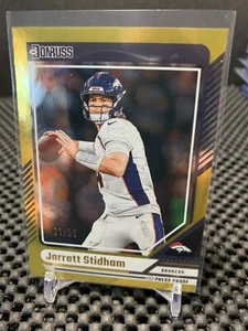 2024 Donruss Jarrett Stidham gold Press Proof /50 Broncos - Picture 1 of 2