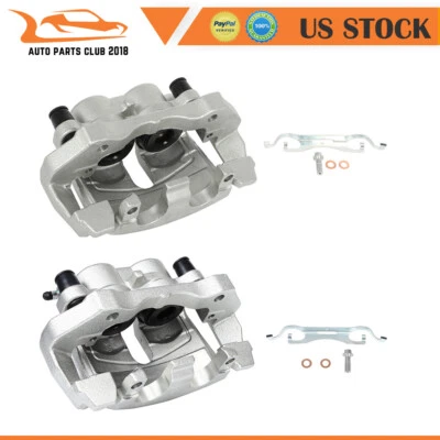 Par de pinzas de freno delanteras izquierda derecha para Dodge Durango 2011-2018 con soporte Foto 1 de 4