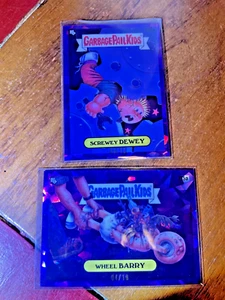 2024 Garbage Pail Kids Sapphire PURPLE x2 - TWO PURPLES - Picture 1 of 2