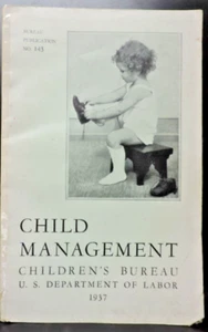 1937 Vintage: Child Management Children's Bureau US Dept. of Labor - Picture 1 of 6