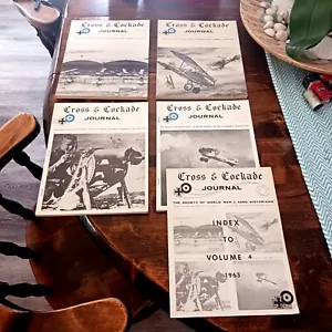 Cross & Cockade Journal (Full Volume 4) 1963 Numbers 1 2 3 & 4 & Guide - Picture 1 of 7
