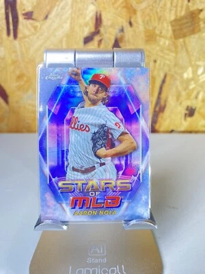 2023 Topps Update Aaron Nola #SMLBC-86 Stars of MLB Chrome Philadelphia Phillies - Image 1 of 2