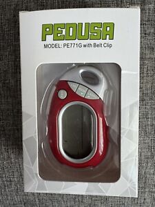 PedUsa Pe771G Activity Monitor Pedometer Steps Distance Calories Memory Red New