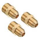 Pipe Fitting, 3 Pack M22 to M18 Male Thread 1.38 Inch for Water Pipe, Gold