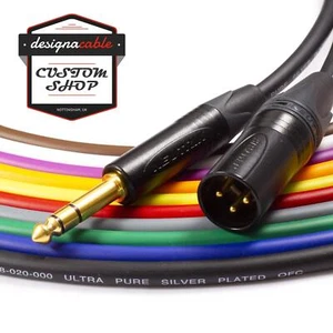 VanDamme Plomo Equilibrado - Neutrik Oro Hombre XLR a Jack. Cable de micrófono/altavoz - Imagen 1 de 11