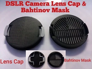55mm Thread DSLR Camera Lens Cap & Bahtinov Focus Mask Combo Deal - Picture 1 of 11