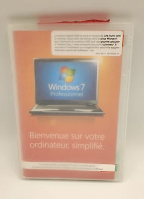 Microsoft Windows 7 Professional 32 Bit Version Francaise DVD W/ Product Key - Bild 1 von 3