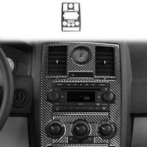 Cubierta de tablero de consola de control de fibra de carbono real para Chrysler 300 2008-2010 2X - Imagen 1 de 10