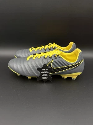 Botines de fútbol Nike Tiempo Legend 7 Pro FG de cuero gris para hombre talla 10 AH7241-070 Foto 1 de 4