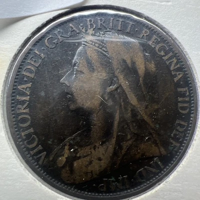 Moneda de bronce de un centavo de la reina Victoria de 1899 Gran Bretaña 🇬🇧 (GB46) Foto 1 de 4