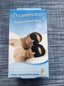 MACK's Sagomato DREAMWEAVER SLEEP MASK Viaggi Pisolini Tappi Orecchie Lavabili - Foto 1 di 4