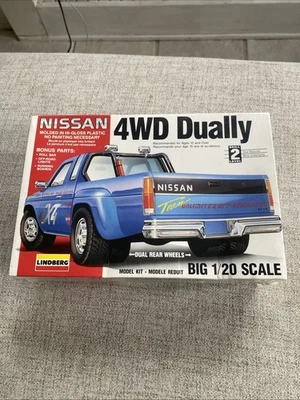 Lindberg Nissan 4WD Dually Pickup Truck 1994 Model Kit #72576 SEALED BOX - Image 1 of 4