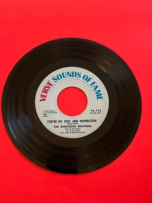 1966 ПРАВЕДНЫЕ БРАТЬЯ (ТЫ) «МОЯ ДУША И ВДОХНОВЕНИЕ» 45 об/мин 7» - Изображение 1 из 3